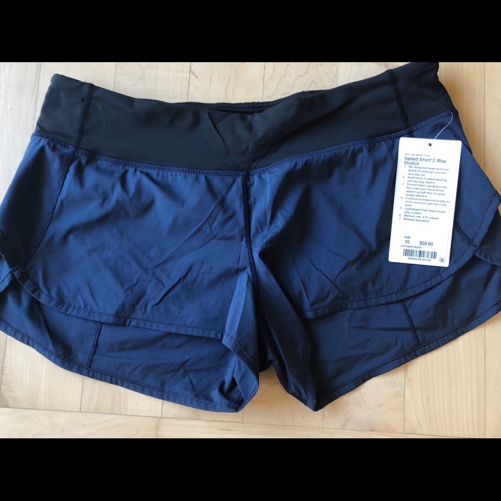 Lululemon Speed Shorts size 10